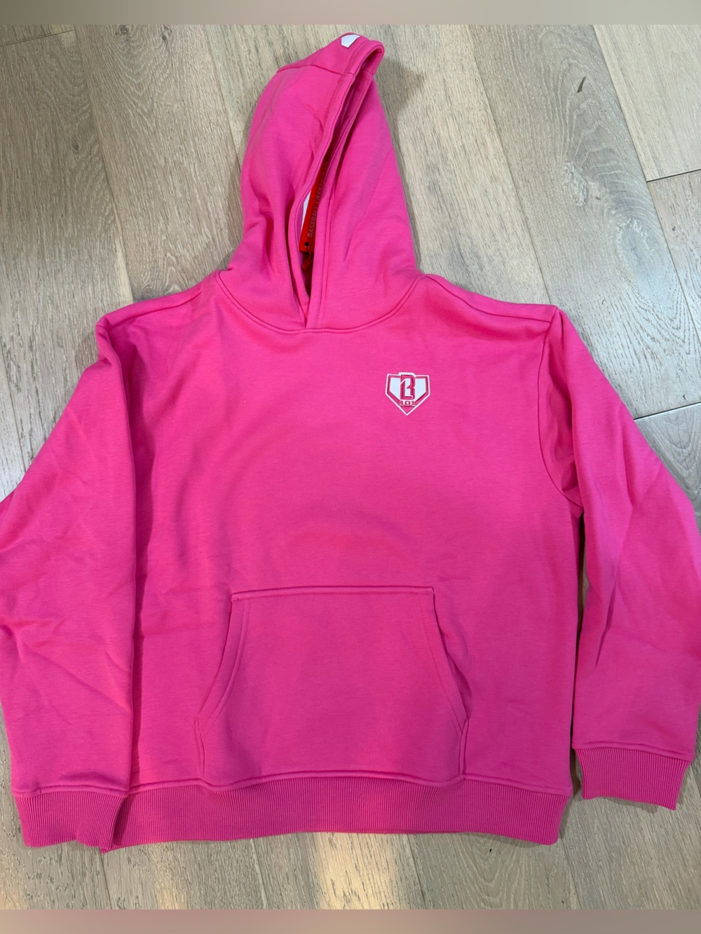 Baseball Lifestyle 101 Youth Baseline Hoodie Pink YXL NWT